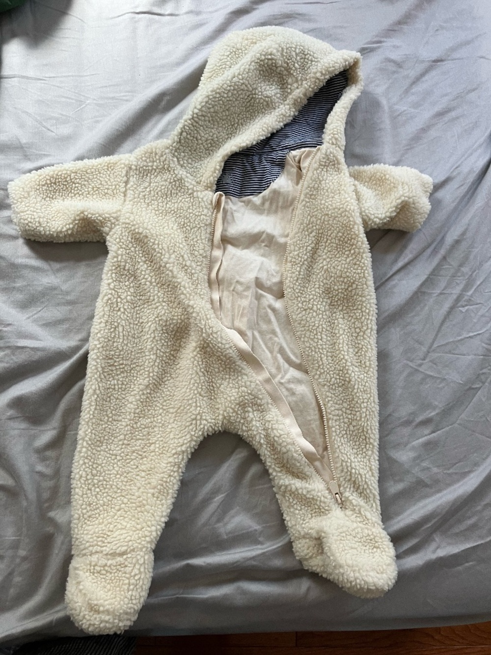 Petit Bateau Fleece Snowsuit (3 Months) – Excellent Condition